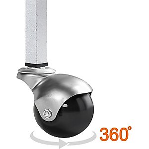 Yaheetech Rolling Metal Parrot Cage with Playtop, White