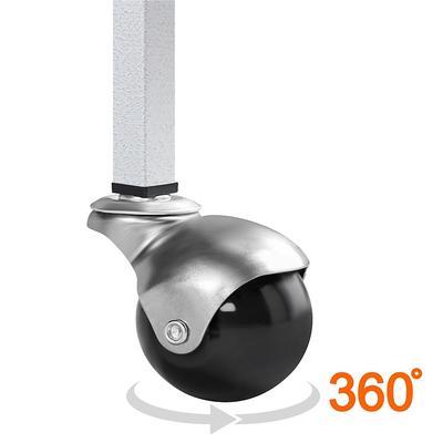 Show full view: Yaheetech Rolling Metal Parrot Cage with Playtop, White slide 8 of 9