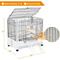 Show in main carousel: Yaheetech Rolling Rabbit Cage on Wheel, Gray, 2-Level slide 3 of 6