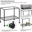 Show in main carousel: Yaheetech Rolling Stand Extra Space Wood Perches Bird Cage, Black slide 5 of 10