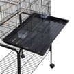 Show in main carousel: Yaheetech Rolling Stand Extra Space Wood Perches Bird Cage, Black slide 9 of 10