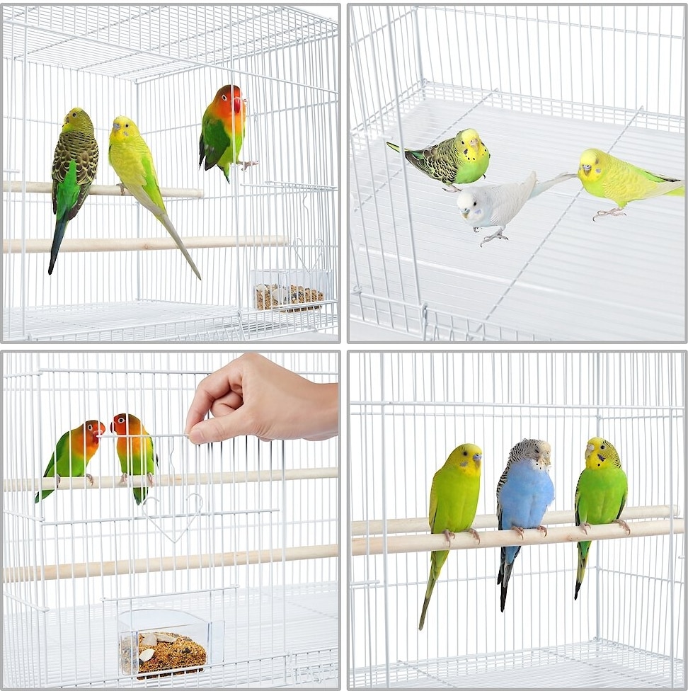 Perchies Discontinued - YAHEETECH Rolling Stand Extra Space Wood Perches Bird ...