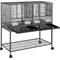 Show in main carousel: Yaheetech Stackable Wide Divided Breeder Bird Cage, Black slide 2 of 11