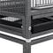 Show in main carousel: Yaheetech Stackable Wide Divided Breeder Bird Cage, Black slide 9 of 11