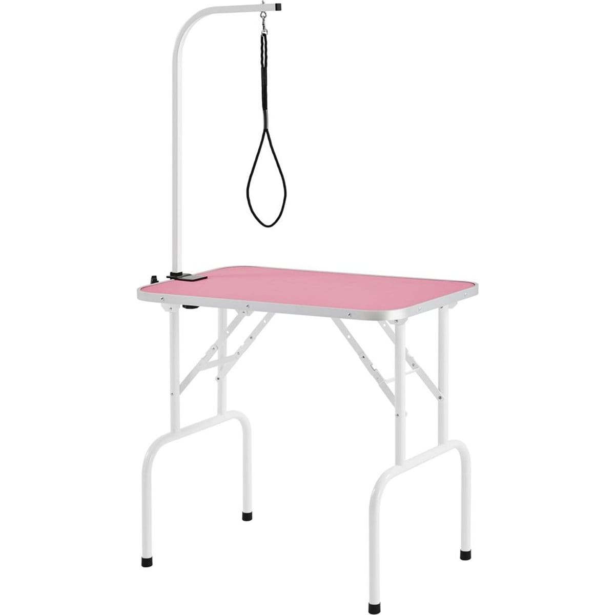 Yaheetech Stainless Steel Dog & Cat Grooming Table, Pink, 32-in
