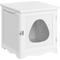 Show in main carousel: Yaheetech Washroom Bench Enclosed Cat House Cat Litter Box, White, Small slide 2 of 10