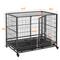 Show in main carousel: Yaheetech Wheels & Litter Pans Dog Crate, Black, 43-in slide 3 of 9