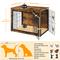Show in main carousel: Yaheetech Wooden Dog Crate, Rustic Brown, 40 inch slide 3 of 7