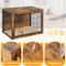 Show in main carousel: Yaheetech Wooden Dog Crate, Rustic Brown, 40 inch slide 4 of 7