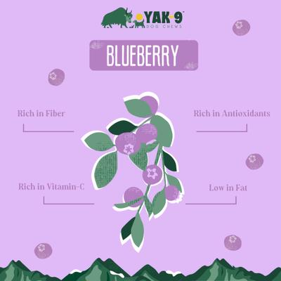 Show full view: Yak9 Chews Blueberry Yak Chew Dog Treats, X-Small, 8 count slide 4 of 10