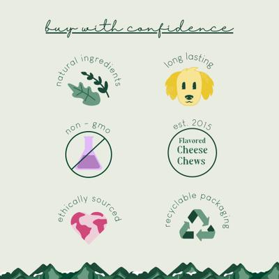 Show full view: Yak9 Chews CrunCheese Natural Flaxseed Flavored Crunchy Dog Treats, 0.37-lb bag slide 8 of 9