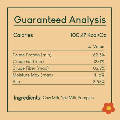 Show full view: Yak9 Chews CrunCheese Natural Pumpkin Flavored Crunchy Dog Treats, 0.37-lb bag slide 5 of 9