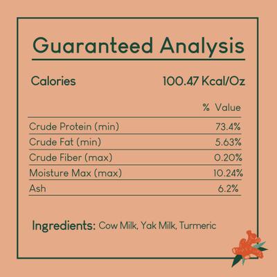 Show full view: Yak9 Chews CrunCheese Natural Turmeric Flavored Crunchy Dog Treats, 0.37-lb bag slide 5 of 9