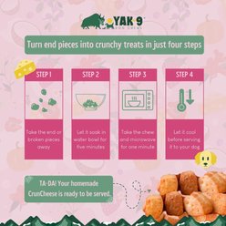 Yak9 Chews Turmeric Yak Chew Dog Treat, 2 count, X-Small slide 2 of 9