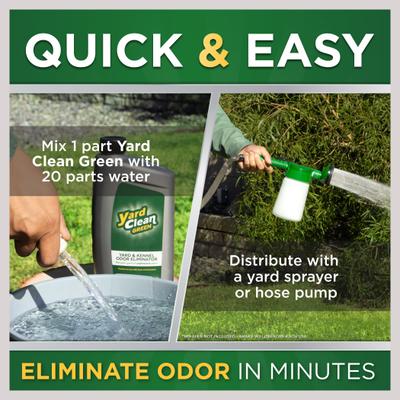 Show full view: Yard Clean Green Yard & Kennel Cat & Dog Odor Eliminator & Stain Remover Concentrate, 32-fl oz bottle slide 7 of 9