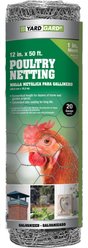 YardGard Poultry Netting Galvanized 1" Mesh Poultry Fence, 12-in x 50-ft roll