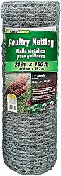 YardGard Poultry Netting Galvanized 20-Gauge 1" Mesh Poultry Fence, 24-in x 150-ft roll
