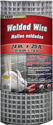 YardGard Welded Wire Galvanized 16-Gauge 1x1" Mesh Fence, 24-in x 25-ft roll