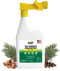YAYA Organics Tick+Mosquito Ready-to-Use Outdoor Yard Dog Spray, 32-fl oz bottle