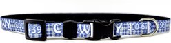 Yellow Dog Design Preppy Plaid Polyester Personalized Standard Dog Collar, X-Small, Blue slide 2 of 2