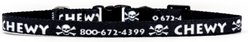 Yellow Dog Design Skulls Polyester Personalized Standard Dog Collar, X-Small