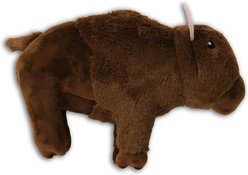 Yellowstone Bison Squeaky Plush Dog Toy, Brown, Large