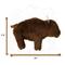 Show in main carousel: Yellowstone Bison Squeaky Plush Dog Toy, Brown, Large slide 5 of 7