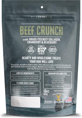 Show full view: Yellowstone Dutton Ranch Dog Treat Co. Beef Crunch Squares Crunchy Dog Treats, 16-oz bag slide 3 of 10