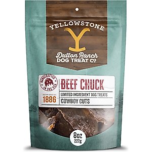 Yellowstone Dutton Ranch Dog Treat Co. Cowboy Cuts Chuck Crunchy Dog Treats, 8-oz bag