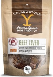Yellowstone Dutton Ranch Dog Treat Co. Organ Cuts Beef Liver Crunchy Dog Treats, 8-oz bag