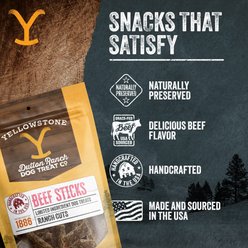 Yellowstone Dutton Ranch Dog Treat Co. Ranch Cuts Beef Sticks Soft & Chewy Dog Treats, 8-oz bag slide 2 of 8