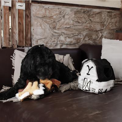 Show full view: Yellowstone Nesting Barn Squeaky Plush Dog Toy, 4 count slide 4 of 8