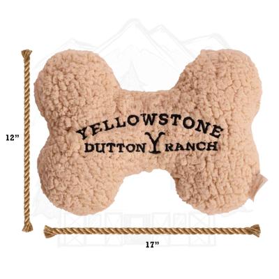 Show full view: Yellowstone Sherpa Bone Squeaky Plush Dog Toy, Ivory, X-Large slide 5 of 7