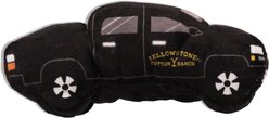 Yellowstone Truck Squeaky Plush Dog Toy, Black