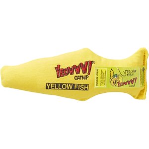 Yeowww! Catnip Fish Cat Toy, Yellow