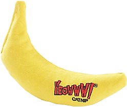 Yeowww! Catnip Yellow Banana Cat Toy, 3 count slide 2 of 4