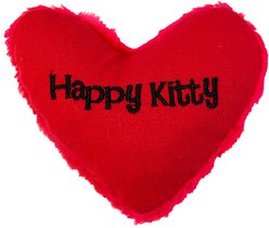 Yeowww! Hearrrt Attack Happy Kitty Cat Toy, Red