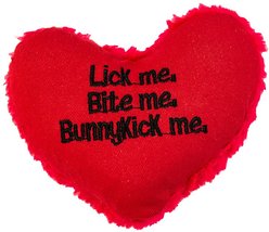 Yeowww! Hearrrt Attack Lick Me, Bite Me Cat Toy, Red