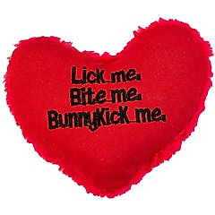 Yeowww! Hearrrt Attack Lick Me, Bite Me Cat Toy, Red