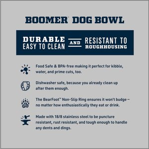 YETI Boomer Dog Bowl, Stainless Steel, 4-cup