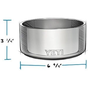 YETI Boomer Dog Bowl, Stainless Steel, 4-cup