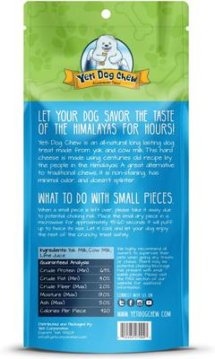 Show full view: Yeti Dog Chew Large Himalayan Cheese Dog Treats, 2 count slide 3 of 7