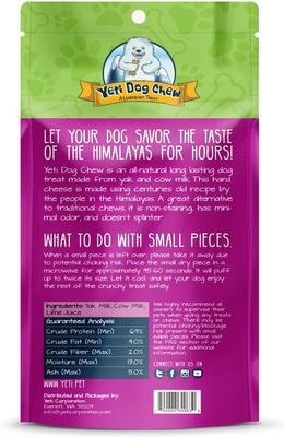 Show full view: Yeti Dog Chew Mixed Himalayan Cheese Dog Treats, 3 count slide 3 of 3