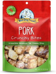 Yeti Dog Chew Pork Crunchy Bites Himalayan Yak Cheese Dog Treats, 4-oz bag