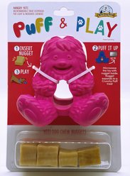 Yeti Dog Chew Puff & Play Dog Chew Treat Dispenser, Pink