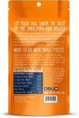 Show full view: Yeti Dog Chew Small Himalayan Cheese Dog Treat slide 3 of 3