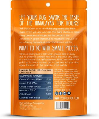 Show full view: Yeti Dog Chew Small Himalayan Cheese Dog Treats, 3 count slide 3 of 7