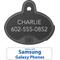 Show in main carousel: YIP Smart Tag Dog ID Tag - Works with Samsung Galaxy Phones, Oval, Black slide 2 of 4