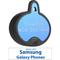 Show in main carousel: YIP Smart Tag Dog ID Tag - Works with Samsung Galaxy Phones, Oval, Blue slide 3 of 4
