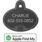 Show in main carousel: YIP Smart Tag ID & Tracker - Works with Apple Find My, Oval, Black slide 3 of 5